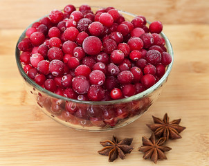 Berry on plate with anis