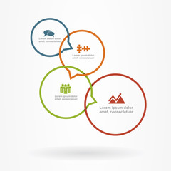 Banner infographic design template. Vector illustration