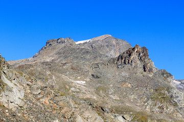 Fototapeta na wymiar Mountain Kristallwand in Hohe Tauern Alps, Austria