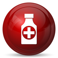 Pills bottle  icon