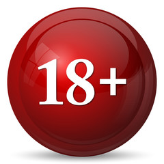 Obraz premium 18 plus icon