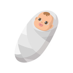 Newborn baby cartoon icon