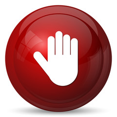 Obraz premium Stop icon