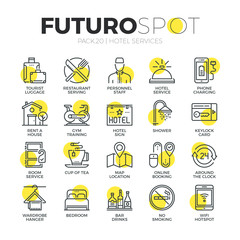 Hotel Services Futuro Spot Icons