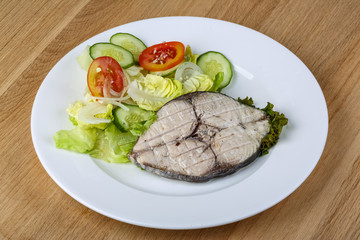 Grilled tuna steak