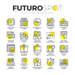 Retail Business Futuro Spot Icons