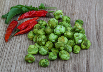 Wasabi peas