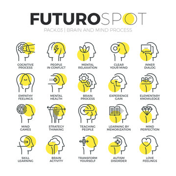 Human Mind Futuro Spot Icons
