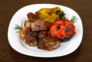 Grilled pork meat - shaslik