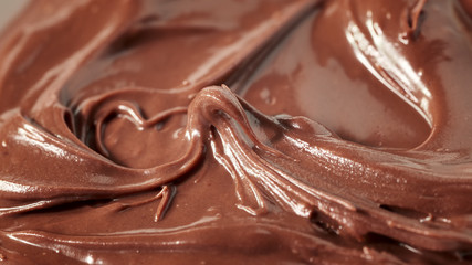 macro chocolate cream for background