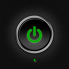 Green LED power button