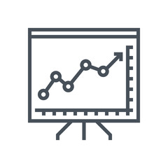 Chart, presentation icon