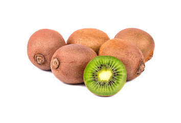 Group of kiwi fruit