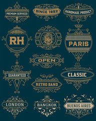 VintageDesigns. vector template.