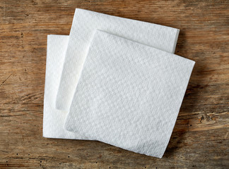 White paper napkins