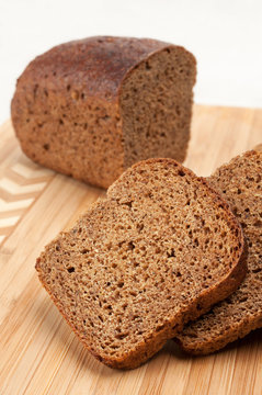 Slices of rye bread