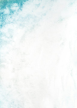 watercolor vintage texture background. aqua wavy splashes. raste