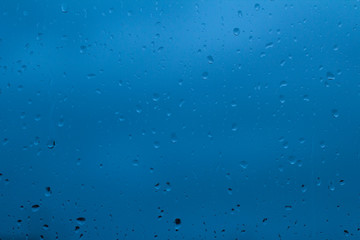 Rain drops on window