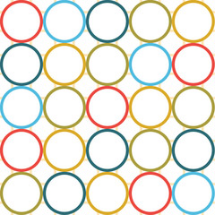 Vintage colored circle seamless texture for leaflets, prints, banners, web design, invitations, mock ups