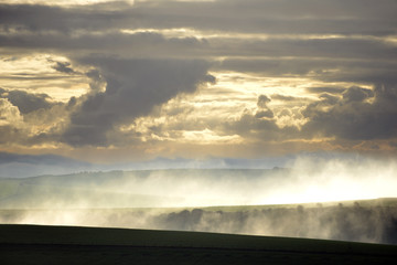 Clouds and mist over South Downs, UK © Peter Cripps