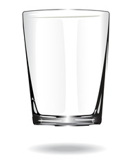 Shot glass. Isolated.