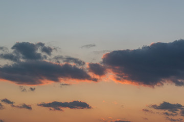 sky colors sunset time.