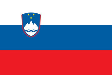 Flag of Slovenia - obrazy, fototapety, plakaty
