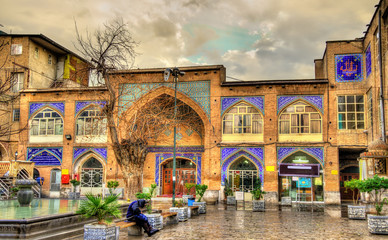 Historic buildings in the city centre of Tehran, Iran