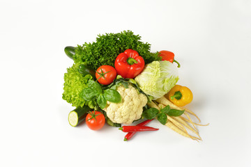 variety of fresh vegetables