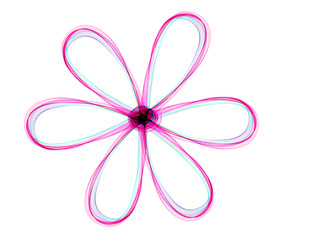 Fototapeta premium flower drawn gradient lines