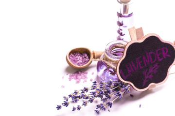 Obraz na płótnie Canvas Aromatherapy oil and lavender, spa, healthy concept