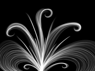 flower abstract line fantasy background gradient monochrome