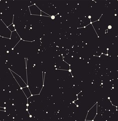 Fototapeta premium Star constellation vector