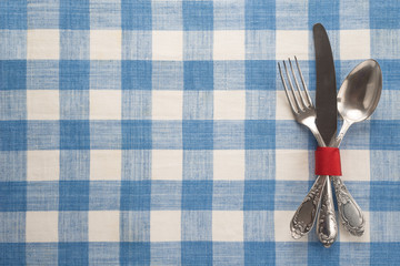   Vintage cutlery on a table 