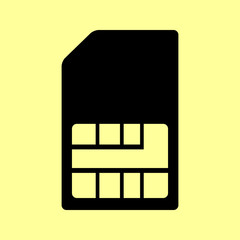 Sim card sign