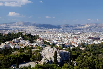 Fototapeten Athens cityscape view from the Acrópolis. © kenzo