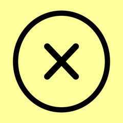 Obraz premium Cross sign. Flat style icon