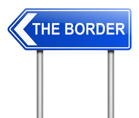 Border sign concept.