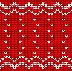 Red sweater pattern vetor