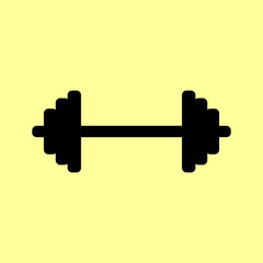 Dumbbell weights sign