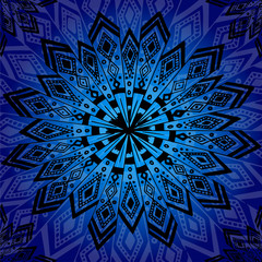 Vector background with ornaments. Hand drawn mandala.