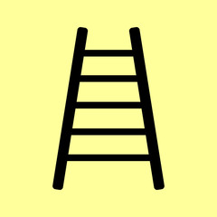 Ladder sign. Flat style icon