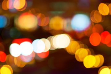 Blured Lights Bokeh Background