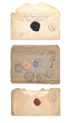 Set of old envelopes