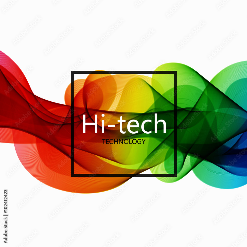 Poster vector modern colorful hi-tech abstract background.
