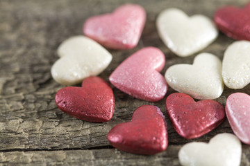 Valentine's Day - abstract view of colored hearts