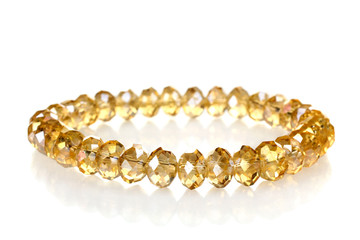 new beautiful women's bracelet isolated on white background