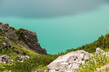 Summer Hiking Trip around a Lake in the Alps