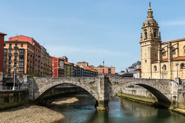 Fototapeta na wymiar Old town of Bilbao, Basque Country (Spain) 
