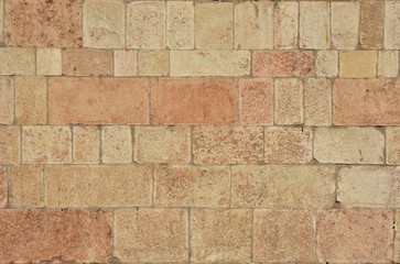 Red limestone from Verona medieval wall